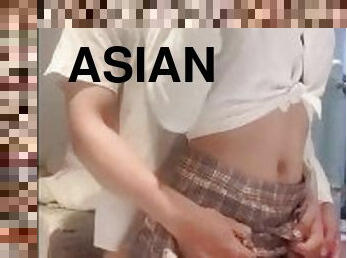 asiatisk, shemale, smal, ladyboy