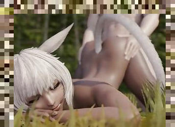 Forest sex with perfectly Y'shtola Rhul from Final Fantasy