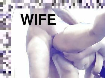 My Horny Wife Wets Everything With Her Squirts And Swallows My Milk