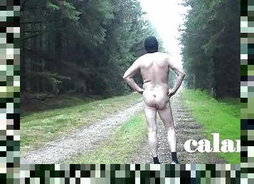 walks naked in the woods