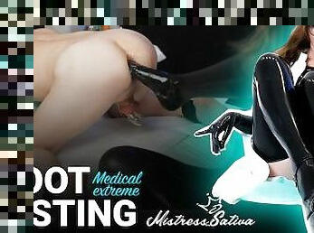 FEMDOM FOOT FISTING  Doctor Mistress Sativa & Slave