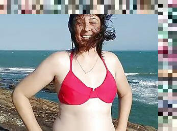 açıkhava, kamu, karı, amatör, mastürbasyon, çift, brezilya, bikini, teşhircilik