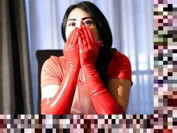 asistenta, amatori, fetish, latex, solo, femdom, cauciuc