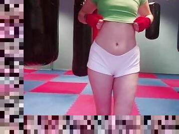 I Have Visited Public Boxing Gym In Tight Sportswear To Flash My Cameltoe And Nipples