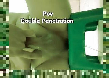 (POV) DOUBLE PENETRATION IN PUSSY, wasak ang pepe ni mam, kinantot at fini finger sabay,sarap mo