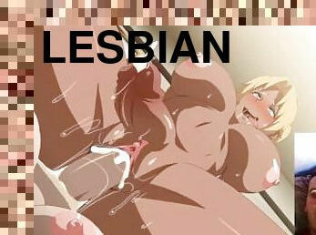 lesbijskie, samochód, anime, hentai