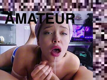 Talented Bitch Savoring His Penis - Amateur Porn