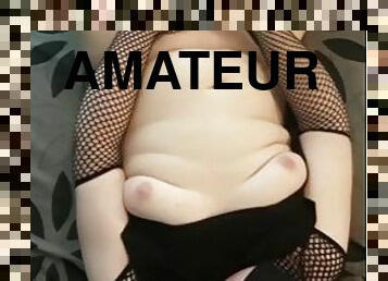 masturbation, amateur, gay, belle-femme-ronde, joufflue, mignonne, solo, néerlandais, taquinerie