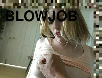 blowjob, handjob, føtter, pov, truser, kjæreste-girlfriend, blond, fetisj