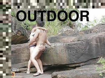Thai sex in forest waterfall, sex in nature, Thai outdoor sex. ????????????????????????????????