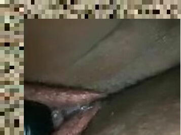 Late night cum with vibrator