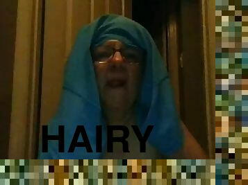 Dirty hairy granny