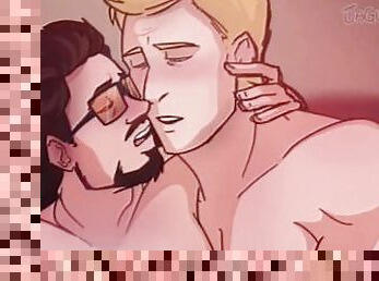 Iron Man x Captain America - Tony Stark x Steve Rogers Stony Marvel gay sex