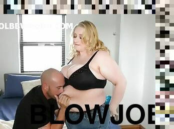 Blonde bbw fucking a stranger