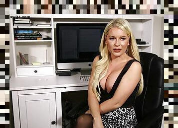 Financial Dominatrix blackmails her boss for a big raise