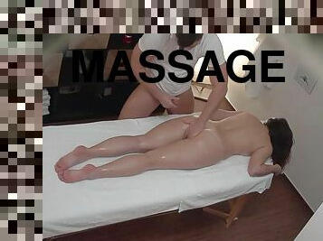 amatør, massage, spion, action, brunette