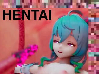 GANYU HENTAI GENSHIN IMPACT TENTACULOS SMIXIX COLOR EDIT SEX MMD NSFW 3D