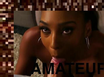 amatør, cumshot, ebony, interracial, milf, deepthroat, strømper-stockings, facial, alene, brunette