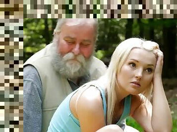 gammel, tenåring, dad-girl, eldre-older, far, gammel-og-ung