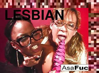 Asa Four girl orgy - Tory lane in interracial lesbian orgy