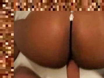 Amateur fucks in her black booty