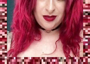 Big Titty Goth Girl in Fishnet Bodysuit Talks Dirty
