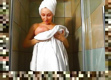 Hot big tits shower sexy venera
