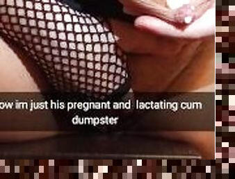 My wife get turned into pregnant lactating cum dump for her lover! - Snapchat Captions