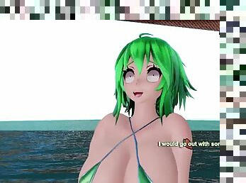 MMD Gumi and big ugly guy MMDRandom31