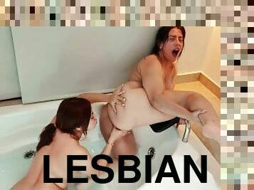 anal, lesbiana, jacuzi