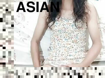 Asian Shemale Masturbation