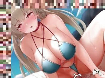 tetas-grandes, madurita-caliente, rubia, anime, hentai, 3d, pechugona