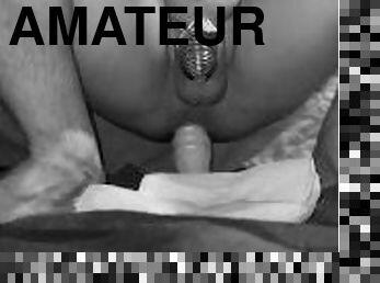 squirt, amatør, anal, tenåring, leke, dildo, alene, hanrei, femdom