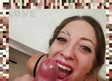 Sloppy blowjob and facial with Venom Evil