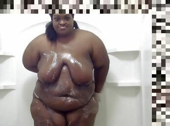 Fat Black Girl In The Shower