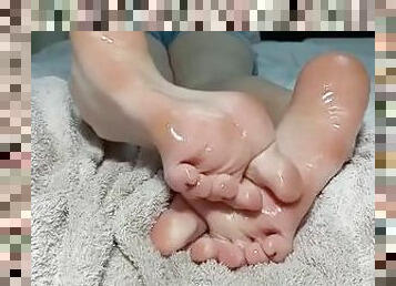 My oily feet teasing preview