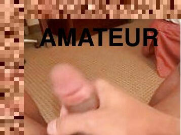 amateur, branlette, sperme, solo