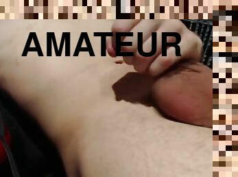 Young amateur guy masturbates at home ASMR