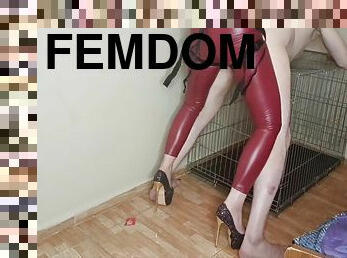 strap-on, anal, leksak, hardcore, bdsm, slav, latex, femdom, tatuering