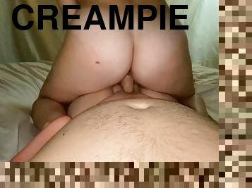 Reverse cowgirl Creampie compliation with Dallas whore