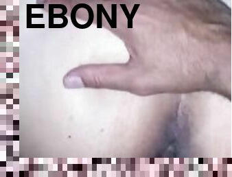 Ebony redbone takes backshots from bbc