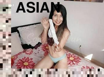 asiatisk, fisse-pussy, amatør, teenager, cam, lurer, trusser, naturlig, smuk, pæn