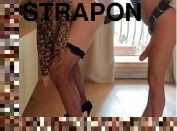 strapon, anal, stor-pikk, leke, bdsm, slave, hore, elskerinne, dominans, røff