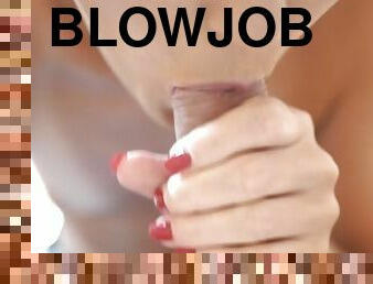 MEGA CLOSEUP SLOPPY TEASING BLOWJOB 4K