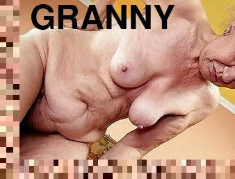 ugly big belly 74 years old granny first video how she fucking her hairy cunt with a dildo toy