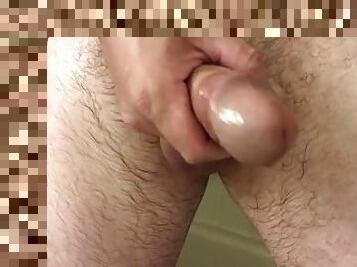 Sam tugging his cock