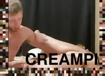 Pussy eating marathon creampie finish