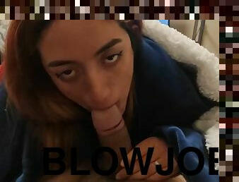 Delicious blowjob with cumshot
