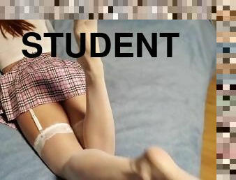 18 Year Old Hot Student Gets Fucked by Teacher For an A+