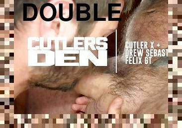 Double Monster Cock DP Ass Breeding with Cutler, Drew Sebastian and FelixGT